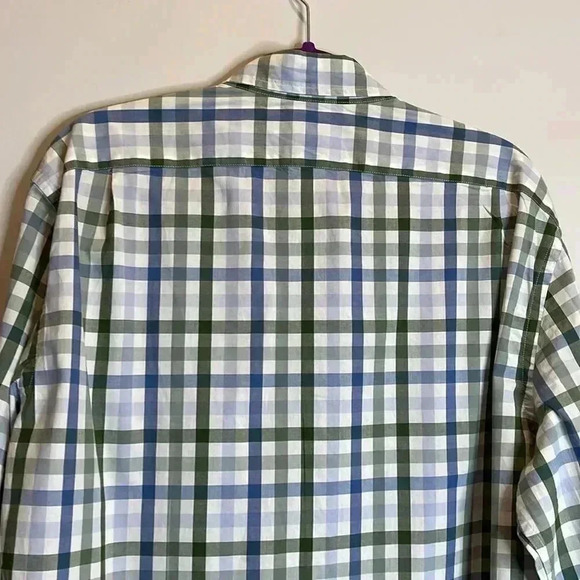 J.Crew Flex Washed Green And Blue Checkered Shirt - Picture 9 of 9